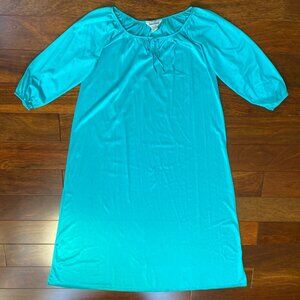 Vintage Anthony Richards Satin Nightgown Lounge Dress Made In USA Size S